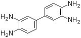 structure of CAS# 91-95-2, 3,3'-Diaminobenzidine ;3,3',4,4'-Biphenyltetramine; Biphenyl-3,3',4,4'-tetraamine