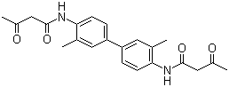 N,N'-(3,3'-Dimethyl-4,4'-biphenyldiyl)bis(3-oxobutanamide) molecular structure (CAS 91-96-3)