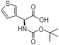 structure of CAS# 910309-12-5, Boc-(S)-3-Thienylglycine;(alphaS)-alpha-[[(tert-Butoxy)carbonyl]amino]-3-thiopheneacetic acid