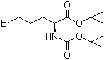 结构式 CAS# 91229-86-6, 5-溴-N-叔丁氧羰基-L-正缬氨酸叔丁酯
