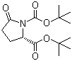 structure of CAS# 91229-91-3, (S)-N-Boc-2-pyrrolidone-5-carboxylic acid tert-butyl ester