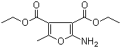 结构式 CAS# 91248-60-1, 2-氨基-5-甲基-3,4-呋喃二甲酸二乙酯