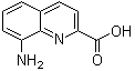 结构式 CAS# 91289-36-0, 8-氨基-2-喹啉羧酸