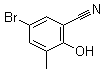 structure of CAS# 913191-20-5, 5-Bromo-2-hydroxy-3-methylbenzonitrile
