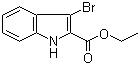 结构式 CAS# 91348-45-7, 3-溴吲哚-2-羧酸乙酯