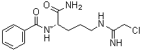 结构式 CAS# 913723-61-2, N-alpha-苯甲酰基-N5-(2-氯-1-亚氨基乙基)-1-鸟氨酰胺