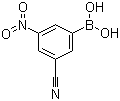 结构式 CAS# 913835-33-3, 3-氰基-5-硝基苯硼酸