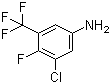 结构式 CAS# 914225-61-9, 3-氯-4-氟-5-三氟甲基苯胺