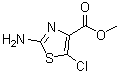 结构式 CAS# 914348-76-8, 2-氨基-5-氯-4-噻唑羧酸甲酯