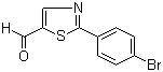 structure of CAS# 914348-78-0, 2-(4-Bromophenyl)thiazole-5-carbaldehyde