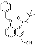 结构式 CAS# 914349-16-9, 3-(羟基甲基)-7-(苯基甲氧基)-1H-吲哚-1-羧酸叔丁酯