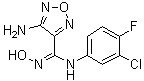 结构式 CAS# 914471-09-3, 4-氨基-N-(3-氯-4-氟苯基)-N'-羟基-1,2,5-恶二唑-3-甲脒