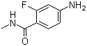 structure of CAS# 915087-25-1, N-Methyl-2-fluoro-4-aminobenzamide;4-Amino-2-fluoro-N-methylbenzamide