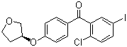 结构式 CAS# 915095-87-3, (2-氯-5-碘苯基)[4-[[(3S)-四氢-3-呋喃基]氧基]苯基]甲酮