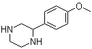 结构式 CAS# 91517-26-9, 2-(4-甲氧基苯基)哌嗪