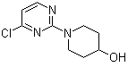 结构式 CAS# 916791-08-7, 1-(4-氯-2-嘧啶基)-4-哌啶醇
