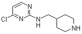 structure of CAS# 916791-16-7, 4-Chloro-N-(4-piperidinylmethyl)-2-pyrimidinamine