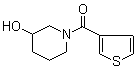 结构式 CAS# 916791-29-2, (3-羟基-1-哌啶基)-3-噻吩基甲酮