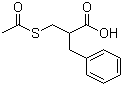 结构式 CAS# 91702-98-6, 2-[(乙酰硫)甲基]-3-苯基丙酸