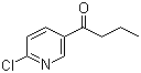 结构式 CAS# 918503-72-7, 1-(6-氯-3-吡啶基)-1-丁酮