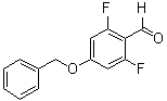 structure of CAS# 918524-93-3, 4-Benzyloxy-2,6-difluorobenzaldehyde;2,6-Difluoro-4-(phenylmethoxy)benzaldehyde