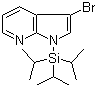 结构式 CAS# 918525-02-7, 3-溴-1-[三(1-甲基乙基)硅基]-1H-吡咯并[2,3-b]吡啶