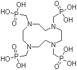 结构式 CAS# 91987-74-5, 1,4,7,10-四氮杂环十二烷-1,4,7,10-四(甲基膦酸)