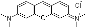 structure of CAS# 92-32-0, Pyronin Y;3,6-Bis(dimethylamino)xanthylium chloride