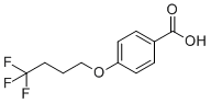 结构式 CAS# 921623-31-6, 4-(4,4,4-三氟丁氧基)苯甲酸