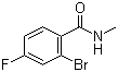 结构式 CAS# 923138-87-8, N-甲基-2-溴-4-氟苯甲酰胺