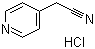 结构式 CAS# 92333-25-0, 4-吡啶乙腈盐酸盐; 吡啶-4-乙腈盐酸盐