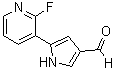 结构式 CAS# 928325-26-2, 5-(2-氟-3-吡啶基)-1H-吡咯-3-甲醛
