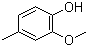 结构式 CAS# 93-51-6, 2-甲氧基-4-甲基苯酚; 4-甲基愈创木酚