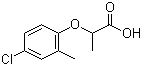2-(4-Chloro-2-methylphenoxy)propanoic acid molecular structure (CAS 93-65-2)