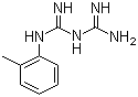 structure of CAS# 93-69-6, o-Tolylbiguanide;1-(Diaminomethylidene)-2-(2-methylphenyl)guanidine
