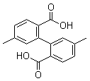 structure of CAS# 93012-36-3, 5,5'-Dimethyl-[1,1'-biphenyl]-2,2'-dicarboxylic acid;5,5'-¶þ¼×»ù-[1,1'-Áª±½]-2,2'-¶þ¼×Ëá