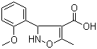 3-(2-Methoxyphenyl)-5-methyl-2,3-dihydroisoxazole-4-carboxylic acid molecular structure (CAS 93041-44-2)