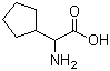 结构式 CAS# 933-95-9, 环戊基甘氨酸