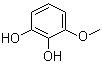 structure of CAS# 934-00-9, 3-Methoxycatechol;1-O-Methylpyrogallol; 2,3-Dihydroxyanisole; 2-Hydroxy-3-methoxyphenol; 3-Methoxy-1,2-benzenediol; 3-Methoxy-1,2-dihydroxybenzene; 3-Methoxy-o-hydroquinone; 6-Methoxycatechol; 3-Methoxypyrocatechol; 1,2-Dihydroxy-3-methoxybenzene; NSC 66525; Pyrogallol 1-methyl ether; Pyrogallol 1-monomethyl ether
