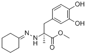 structure of CAS# 934371-48-9, Carbidopa BP Impurity D;Methyl (2S)-2-(2-cyclohexylidenehydrazino)-3-(3,4-dihydroxyphenyl)-2-methylpropanoate
