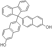 结构式 CAS# 934557-66-1, 9,9-Bis(6-羟基-2-萘基)芴