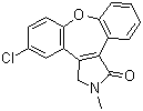 structure of CAS# 934996-79-9, 2,3-Dihydro-1-oxoasenapine;5-Chloro-2-methyl-2,3-dihydrodibenzo[2,3:6,7]oxepino[4,5-c]pyrrole-(2H)-one