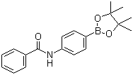 结构式 CAS# 935660-75-6, 4-(苯甲酰氨基)苯硼酸频哪醇酯
