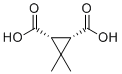 (1R,2S)-3,3-Dimethylcyclopropane-1,2-dicarboxylic acid molecular structure (CAS 936-87-8)