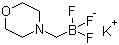 结构式 CAS# 936329-94-1, (吗啉-4-基)甲基三氟硼酸钾