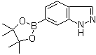 结构式 CAS# 937049-58-6, 1H-吲唑-6-硼酸频哪醇酯