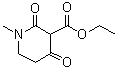 结构式 CAS# 93758-44-2, 1-甲基-2,4-二氧代-3-哌啶羧酸乙酯
