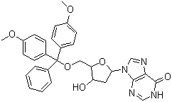 结构式 CAS# 93778-57-5, 5'-O-[双(4-甲氧基苯基)苯基甲基]-2'-脱氧肌苷