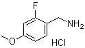 结构式 CAS# 937783-85-2, 2-氟-4-甲氧基苯甲胺盐酸盐