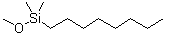 structure of CAS# 93804-29-6, Dimethyloctylmethoxysilane;Methoxydimethyloctylsilane; Dimethylmethoxy-n-octylsilane